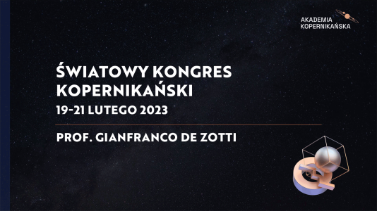 prof. Gianfranco de Zotti - Światowy Kongres Kopernikański